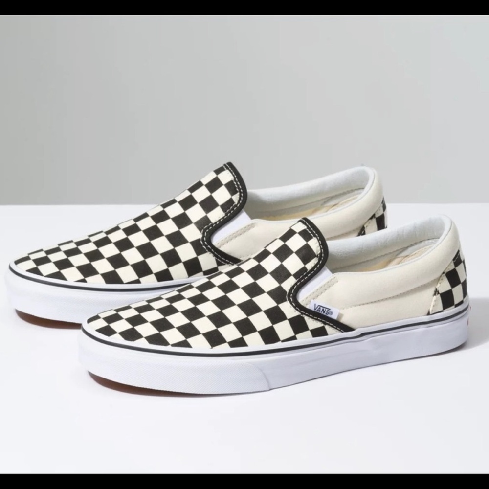Vans white/black checker